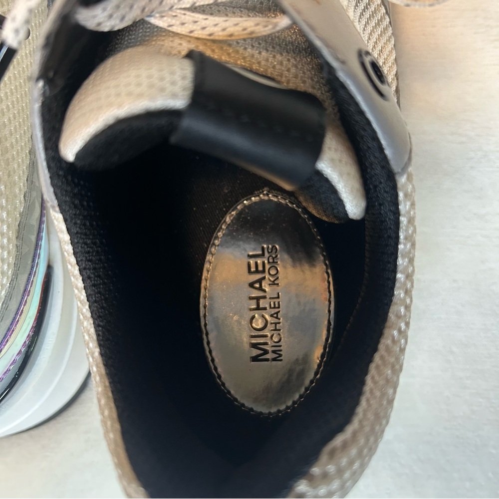 Michael Kors Ballard Women’s Training Shoes Sneakers in Optic White Size 8 - Picture 9 of 13